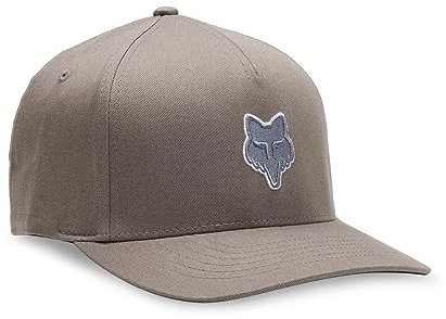 Fox Racing Herren Standard Fox Head Flexfit Mütze, Stahlgrau, S