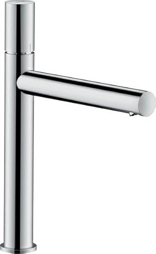 hansgrohe AXOR Uno Einhebel-Waschtischmischer 200, Zerogriff, ohne Ablaufgarnitur, Ausladung 198mm, Farbe: Brushed Black Chrome