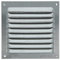 Amig - Rejilla Cuadrada de Aluminio con Mosquitera- Rejillas deVentilación para Salida de Aire - Ideal para Techo de Cocina y Baño - Medidas 100 x 100 MM - Color Plata