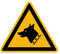 Adhesivo de Advertencia de Peligro Advertencia NF ISO 7010 - Adhesivo de Señalización Triangular Laminado Resistente al Agua y a los Rayos UV - Perro Guardián - 10x10 cm