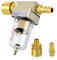 Nizirioo Separatore ad aria compressa 1/4 pollici: filtro ad aria compressa separatore olio, riduttore di pressione dell'aria compressa con rapido tedesco per filtro aria compressa, filtro compressore