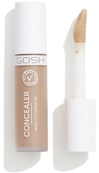 GOSH Concealer High Coverage 005 Tawny I Hohe Deckkraft I Flüssig Concealer zum Abdecken von Augenringen, Rötungen & Unreinheiten für empfindliche Haut I langanhaltend & Vegan I Pickel-Abdeckstift