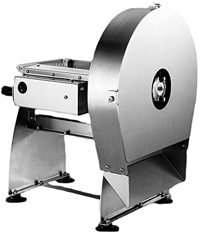 KUMIAO Elektrischer Gemüsehobel, Edelstahl, Zwiebelzerkleinerer, 2-in-1, manuelle Schneidemaschine für Kartoffeln, Tomaten, Kohl und Zitrone, automatischer Schneider, 0-10 mm Scheibendicke