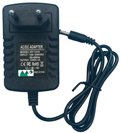 36W Adaptateur Secteur 12V 3A Universel Alimentation AC 100-240V Bloc d'alimentation EU Plug Adaptateur Secteur pour Router WLAN,Moniteur,Hub,Bande LED,Mini-stéréo