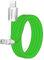 Chubbycable Chubby 2.0 Fast Charging Cable - Durable Soft Silicone USB C Cable, 240W Extra Thick Phone Charger Cord, Data Transfer Type C, Green, USB-A to Type-C, 6.6 FT