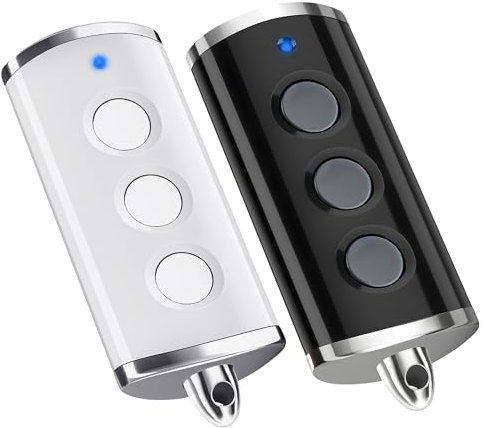 pepape Télécommande de Porte de Garage pour Hormann HSE2-868-BS, HSE4-868-BS, HS1-868-BS, Compatible avec la télécommande Hormann BS Bisecur 868,3MHz - Noir+Blanc