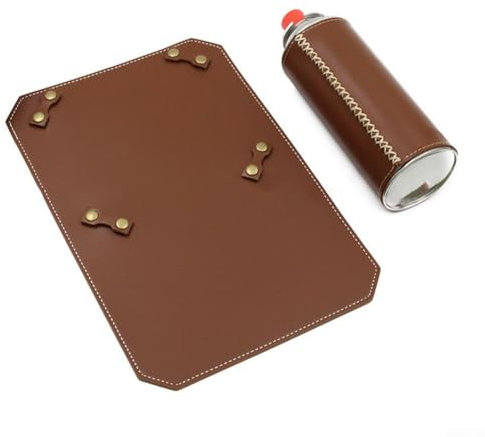 Zoegneer Camping Air Tank Holster Canister Sleeve Gas Bottle Cover Camping Tank Case(dark brown)