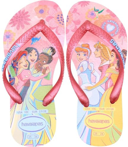 Havaianas Fille Kids Slim Princess Tongues, Pink Glow, 29/30