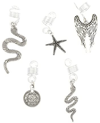 WOONEKY 10stücke Teiliges Dreadlock-ringe Aus Vintage Spiral-haaraccessoires Für Zöpfe Für Partys Und Alltag Wiederverwendbare Rutschfeste Dreadlock-beads