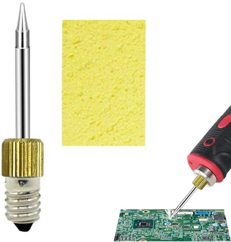 Sostituzione punta filettata, punte per saldatore,Punta per saldatore a batteria wireless - Sostituzione punte per saldatore a 3 stili, saldatore portatile, portatile per interfaccia E10