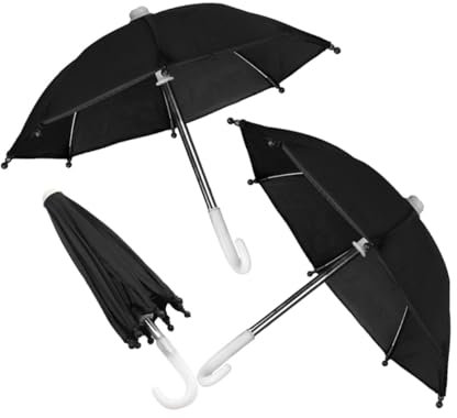 LALADEFIEE 3pezzi Ombrelli Miniature Pieghevoli Per Decorazione Per Scene Design e Realistico