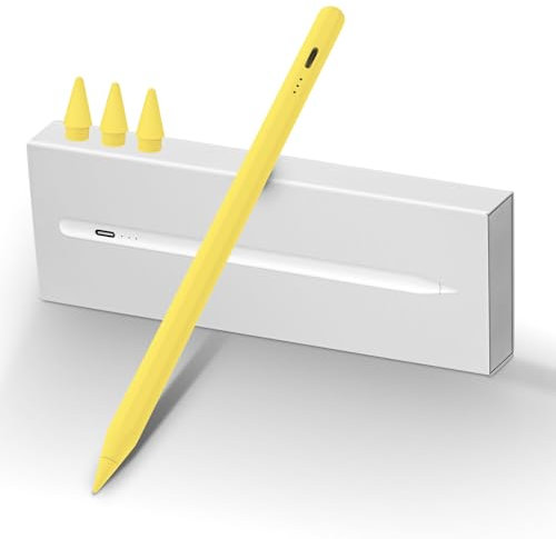 MEKO Penna iPad 13 Minuti di Ricarica Rapida Pencil con Rifiuto del Palmo, Sensibilità di Inclinazione per iPad 6-11ª, Air 3-5ª/M2/M3, Mini 5/6ª, Pro 11/12.9(3-6ª)/13 M4