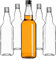 KADAX Glasflaschen zum Befüllen, 500ml, 10 Stück, leere Likörflaschen mit Schraubverschluss, Saftflaschen, Flaschen für Likör, Schnapsflaschen (Schwarz)