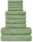 GC GAVENO CAVAILIA Familien-Bale-Set, 10-teilig, 100% ägyptische Baumwolle, 4 x Gesicht, 4 x Hand, 2 x Badetuch, Premium-Qualität, sehr wasserabsorbierend, Badezimmerzubehör, maschinenwaschbar