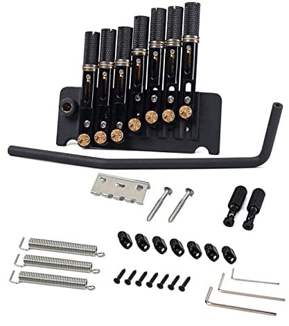 6/7 Saiten Headless Gitarre Brücke Tremolo Set Mit Saitenhalter Schwarz Tremolo Brücke Gerät Elektrische Gitarre Teile