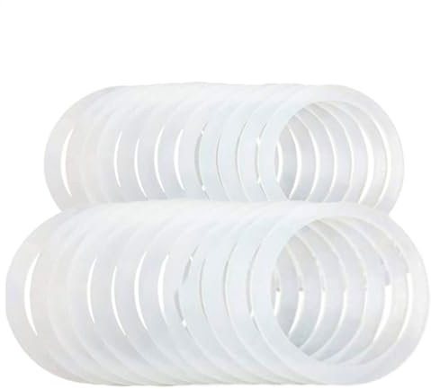Rubber Sealing Rings: 10 Pieces Silicone Gaskets, Flexible Airtight Replacement, Durable Leak Proof Jar Accessories | Safe Lid Fit For Mason Jars, Storage