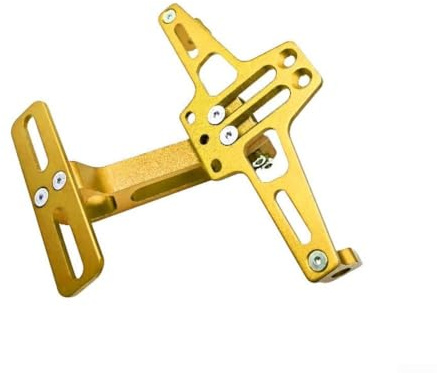 Motorbike Number Plate Mount Adjustable Bracket CNC Billet for BSW R3 Custom Fitment(E)