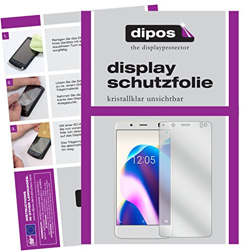 dipos 6x Clear Screen Protector for BQ Aquaris U2 Lite | Ultra-Thin, HD Clear, Protection Film, Perfect Fit, Anti-Scratch, Bubble-Free, Case-Friendly, Fingerprint Compatible