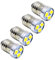 Ruiandsion 4pcs 6V E10 LED Ampoule 3030 3SMD Ampoule de rechange LED blanche Mise à niveau pour lampe de poche Lampe torche, Terre négative