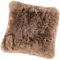 generisch Lammfell Kissen Taupe ca. 45 x 45 cm beide Seiten aus echtem Lammfell
