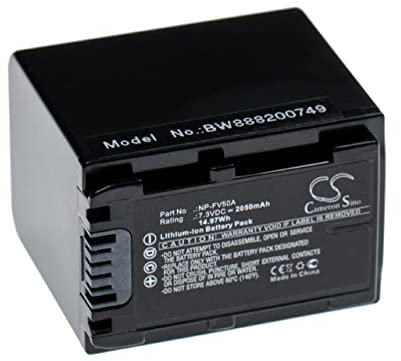 vhbw batteria compatibile con Sony FDR-AX33, FDR-AX45, FDR-AX40, FDR-AX700, FDR-AX60, FDR-AX53 videocamera camcorder (2050mAh, 7,3V, Li-Ion)