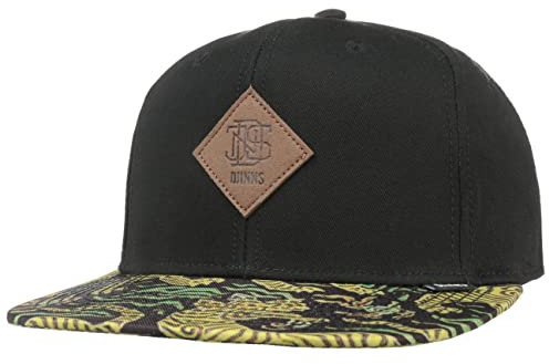 Djinns - Crazy Pattern Asian Tiger (Black) - Snapback Cap Baseballcap Hat Kappe Mütze Caps