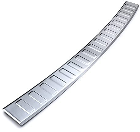 tuning-art BL986 Ladekantenschutz mit Abkantung passend für Ford Focus 4 Schrägheck 2018-05/2025, Farbe:Silber