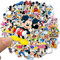 Gloryit 100Pcs Mickey Maus Aufkleber Stickers Wasserdicht Vinyl Aufkleber Vinyl Wasserdicht Graffiti Stickers für Laptop Skateboard Gepäckaufbewahrung Fahrrad Kinder DIY Decal Sticker