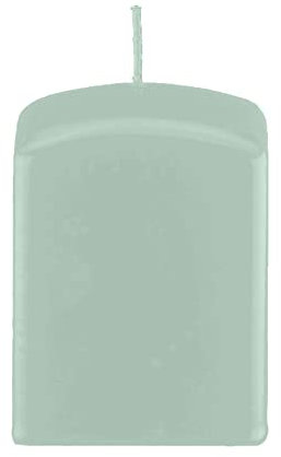 Quader Kerzen, Block Kerzen, quadratische Kerzen Seafoam Seemoos 6 x Ø 6/6 cm, 4 Stück