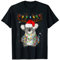 Koala Weihnachtsmann-Mütze, Rentiergeweih, Weihnachtsbeleuchtung T-Shirt