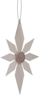 Rudolphs Schatzkiste Christbaumschmuck Holzstern mit 6 kleinen u. 2 großen Segmenten ø 10 cm NEU