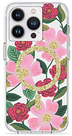 Rifle Paper Co. iPhone 14 Pro Hülle [kompatibel mit MagSafe] [3 m Fallschutz] Niedliche iPhone-Hülle 6,1 Zoll mit Blumenmuster, kratzfeste Technologie, stoßfestes Material, schlanke Passform –