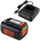XNJTG 36 V, 2,5 Ah Ersatzakkus für Black+Decker 36V Akku LBX2040 LBX36 LBXR36 LBXR2036 mit Ladegerät ersetzen für Black+Decker Ladegerät LCS36 LCS40