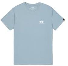 ALPHA INDUSTRIES Men's Basic T Small Logo Neon Print T-Shirt for Men T-Shirt (Pack of 1)
