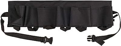 Kiuiom Dosen Gürtel,Portable Trinker,Beer Belt,Bierhalter Gürtel,Biergürtel mit 6 Flaschenhalter Dosenbier Halterung für Camping Wandern Outdoor Party (Schwarz)