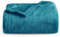 Oxford Homeware Fleece Blanket Sofa Throw Cuddly Reversible Soft Throws for Bed, Couch, Settee, Travel Lightweight and Breathable Blanket fit All Season (Teal, King)