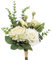 YELIKIT Flores artificiales, plantas artificiales, rosas, flores de seda, arreglos florales para decoración de mesa de bodas y decoración de habitaciones, blanco