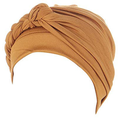 callmo KopftüCher Damen, Baumwolle Bandana Turban Cap Hijab Kopftuch Bonnet Kopfbedeckung Halstuch Atmungsaktiv UV Schutz Pirat Mütze Bunter Diamant Indische Hüte Kappe, Gelb, Einheitsgröße