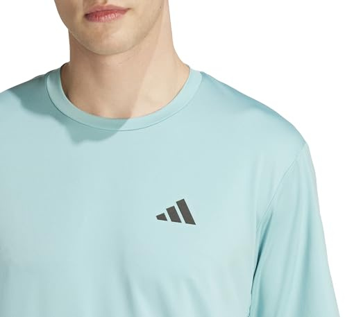 adidas Herren Train Essentials Stretch Training Tee, Mint ton/Black, L