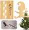 Wichtelschablone Fußabdrücke,Elf Weihnachtswichtel Schneespray Schablonen,Wichtel Schablone,Gnome Fußabdrücke Vorlage,Holz Fußabdruck Schablonen Für Böden, Fensterdekoration