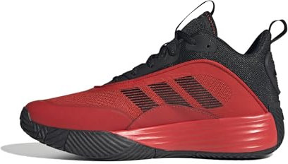 adidas Herren Own The Game 3 Shoes Basketball-Schuhe, Core Black/Red/Red, 42 EU