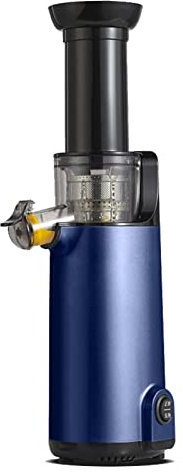 CRBUDY Licuadora portátil, Prensa en frío compacta y Lenta, exprimidor automático de masticación pequeña, Motor de 120 W, función inversa, Mayor Rendimiento de Jugo, para Frutas Vegetales