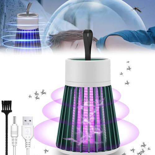 2024 Nouveau Mosquito Zapper, Mosquito Killer, Lampe Anti-moustique étanche Extérieure, Chauffage Anti-punaises De Lit, Zapper De Moustiques à Chargement Usb Pour La Maison, Le C(Size:1pcs,Color:Vert)