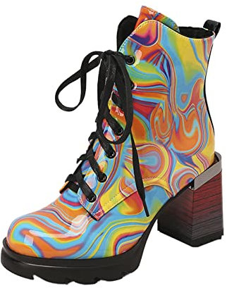 Regali economici Stivali di Gomma Donna Stivali Donna Cowboy Stivaletti Pelle Stivali Texani Donna Bianchi Stivali Neri Donna Stivaletti Alti Neri High Heels Traforato con