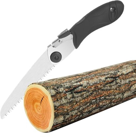 Raypontia Scie pliante de camping, scie à main d'élagage - Scie pliante Outils de travail du bois Scie à main - Scie à cloison sèche scie à archet pliante scie de survie pour le travail du bois