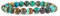Cherry Tree Collection Stretch-Armband mit runden Edelsteinperlen, 8 mm, 17,8 cm, M, Stein, Chrysokoll