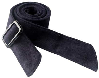 Amagogo Damen Wollmantel-Taillengürtel mit Schnalle, weicher Ersatzgürtel zum Pendeln, Blau