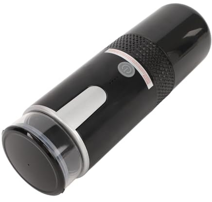 POENVFPO Tragbare Kaffeemaschine, Wiederaufladbare Elektrische Kapselmaschine mit Typ-C-Kabel, 1200-mAh-Akku, 160-ml-Tank, für Unterwegs