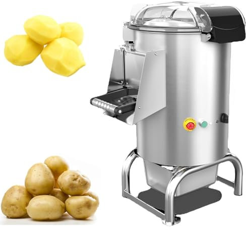 COYEUX 550W Commercial Potato Peeler, Commercial Electric Potato Peeler, 70-100 Kg/h, for Potatoes, Sweet Potatoes, Taro and Ginger