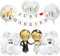 KOBOKO Luftballons Hochzeit Just Married Deko, Luftballon Hochzeitsdeko Mr & Mrs Deko, Ballons Hochzeits Deko Just Married Girlande, Deko Hochzeit Folienballon für Wedding Dekoration, Standesamt Deko